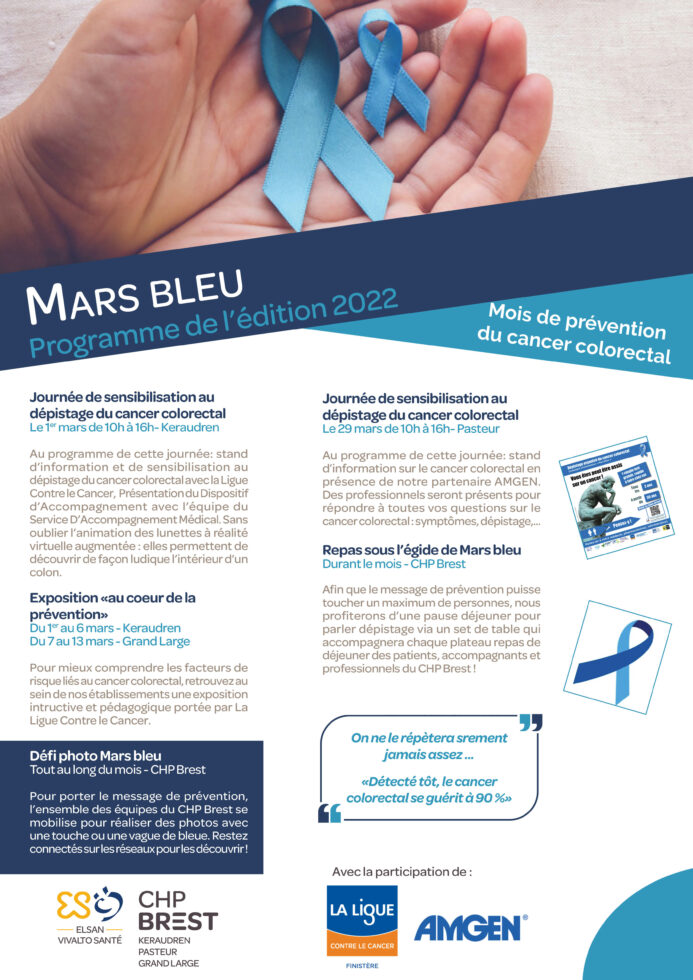 Affiche programme mars bleu 2022