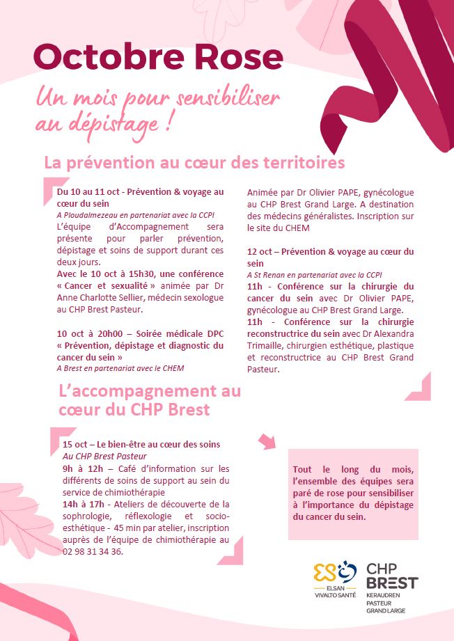 Octobre rose programme visuel