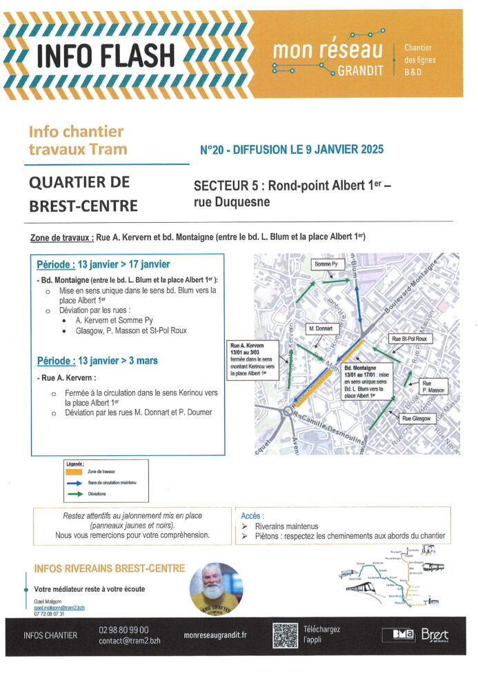 Info chantier tram 001